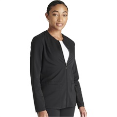 2 Pocket Zip Front Scrub Jacket